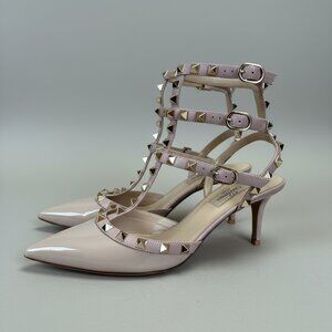 Valentino tan Rockstud shoes, size 9